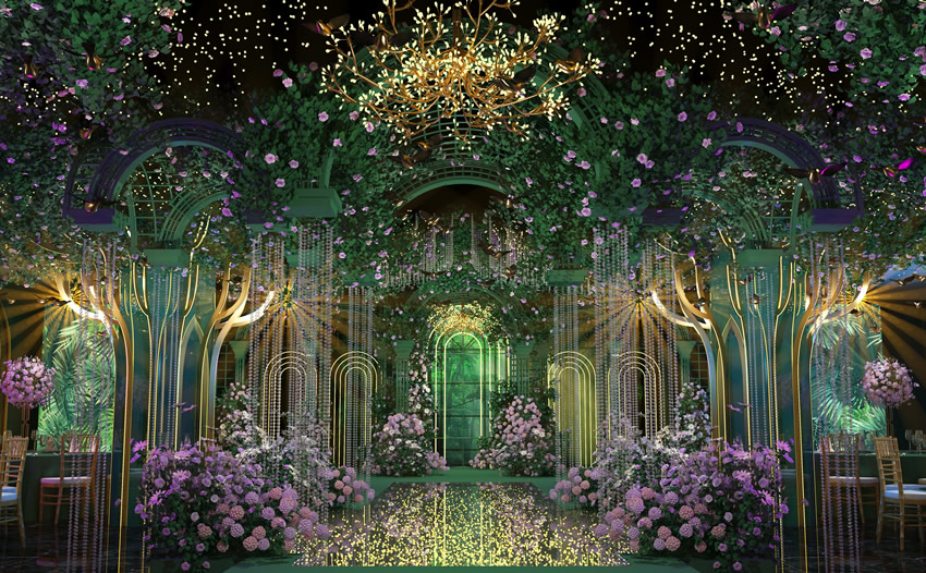 广安奇妙森林婚礼堂效果展示